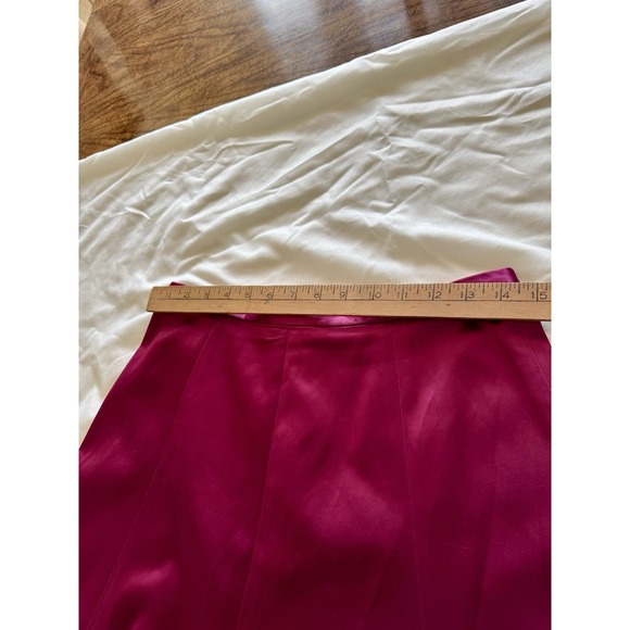 French Connection Fuchsia Pink Midi Satin Slip Skirt Size 6 Perfect Party Piece - Picture 9 of 13